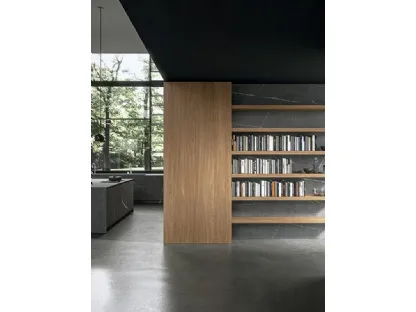 Libreria a muro Brera 02 in legno di Modulnova
