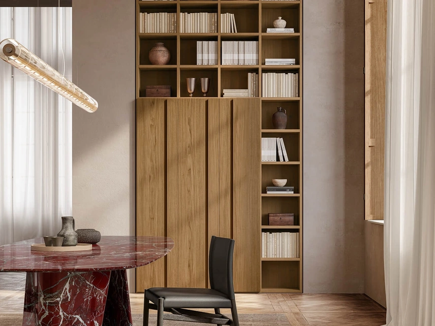 Libreria in legno Selecta di Lema