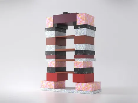 Libreria in laminato Slate di De Rosso