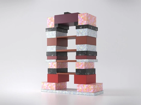 Libreria di design Slate di De Rosso