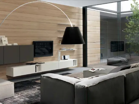 Parete Attrezzata Light progetto 08 di Modulnova
