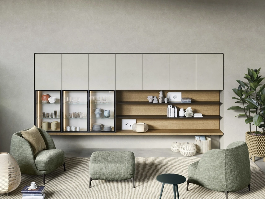 Parete Attrezzata Mensole e piani a muro di Novamobili