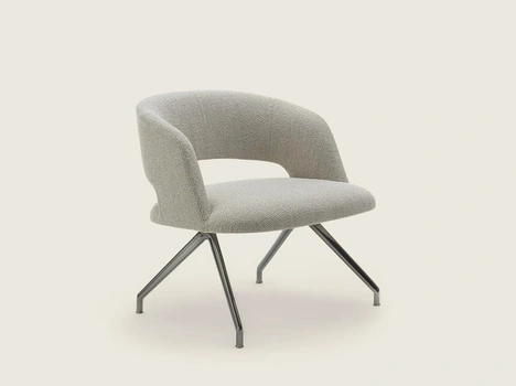Poltroncina in tessuto Alma di Flexform