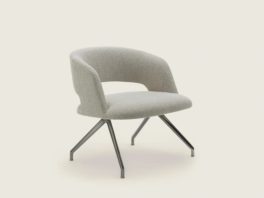 Poltroncina in tessuto Alma di Flexform