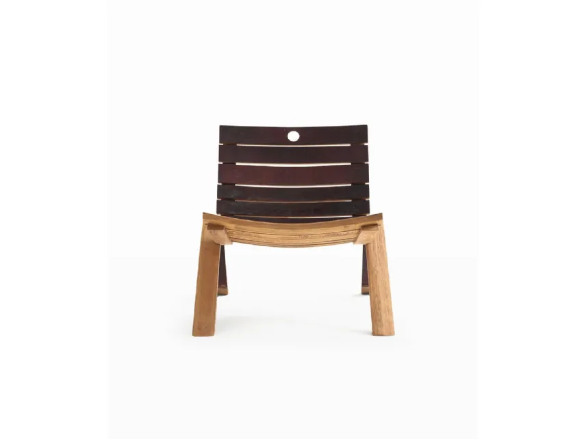 Poltroncina in legno di Rovere Barrique Etta di Riva1920