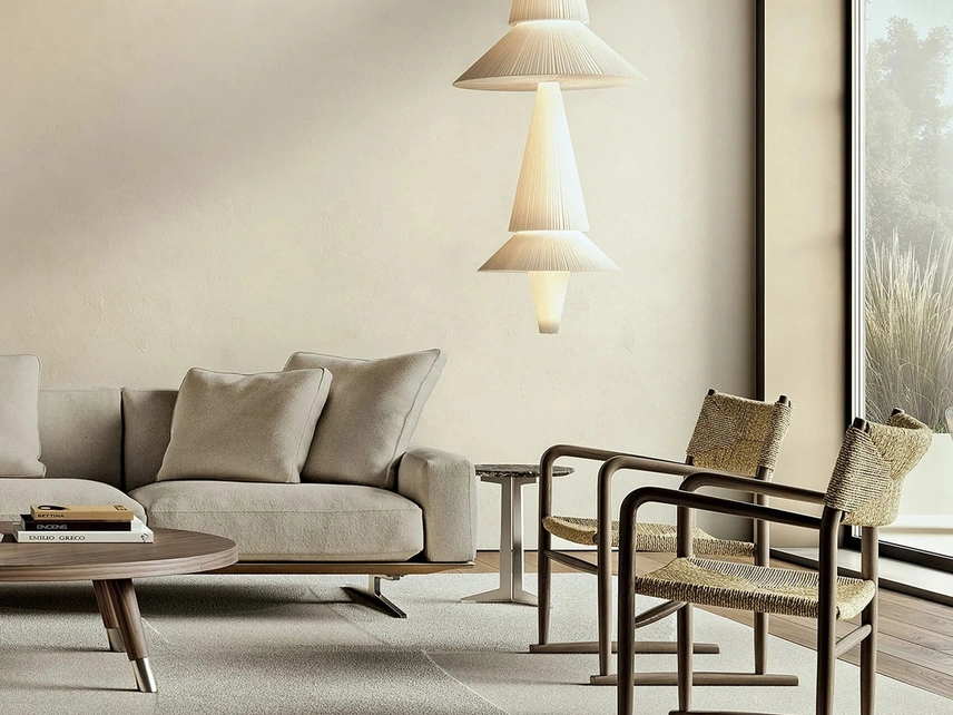 Poltroncina Kim in legno e paglia di Vienna di Flexform