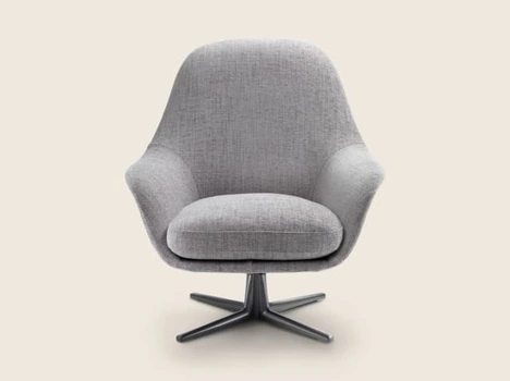 Poltrona in tessuto imbottito Sveva Soft di Flexform