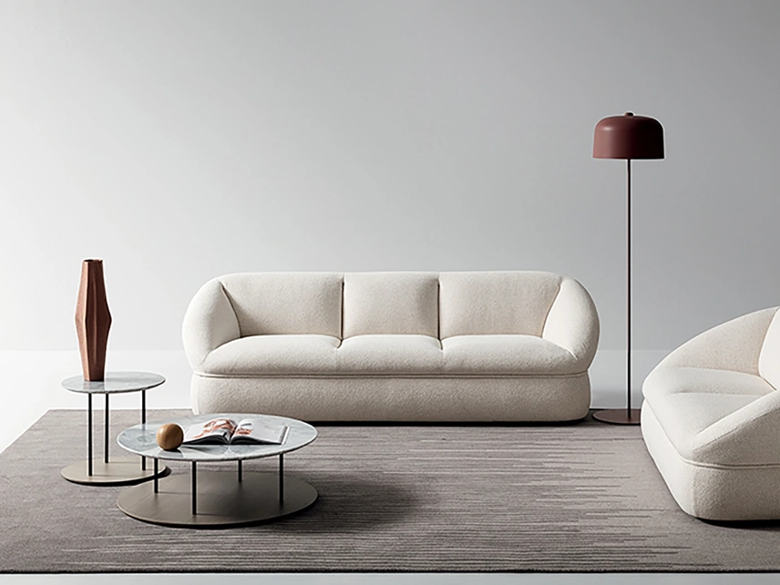 Divano lineare Alta in tessuto di Ditre Italia