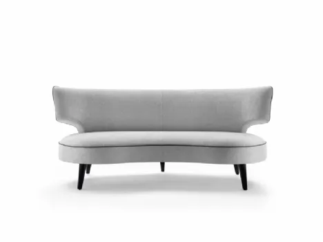 Divano lineare a due posti in tessuto Drop 20 di Flexform
