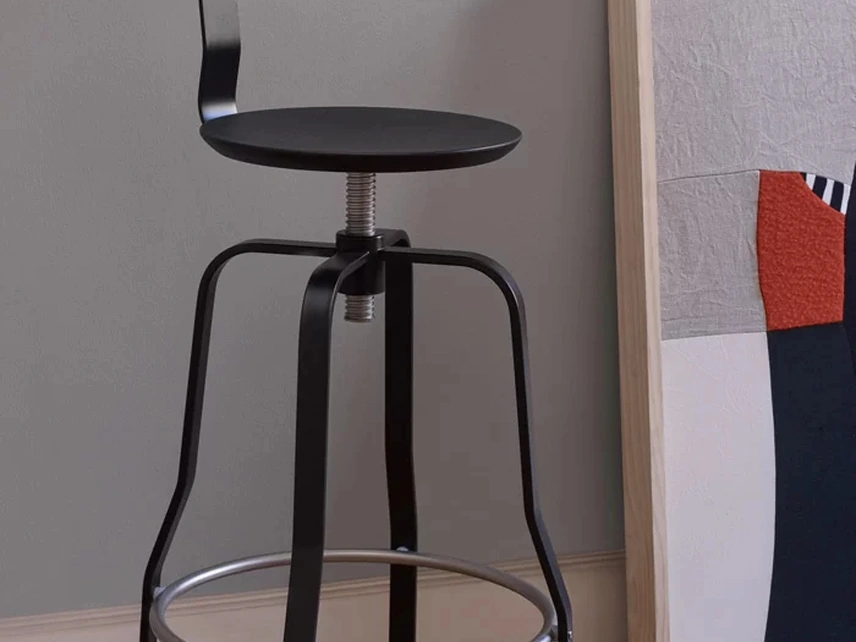 Sgabello Giro in legno e metallo di LaPalma