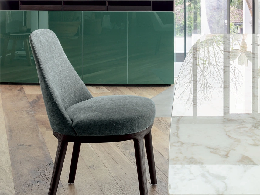 Sedia con struttura in legno Lucylle di Lema