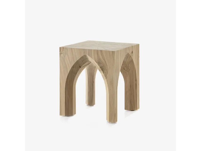 Sgabello Notredame in legno massello di cedro profumato di Riva1920