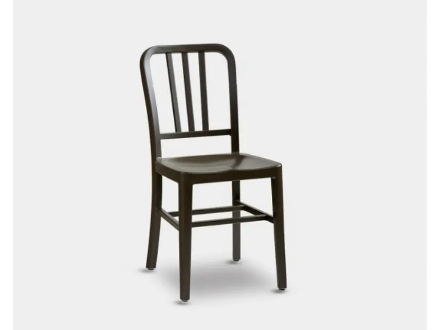 Sedia DB006392 alluminio brunito di Dialma Brown