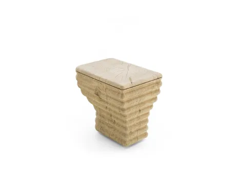 Sgabello Waves in legno massello di Cedro di Riva1920