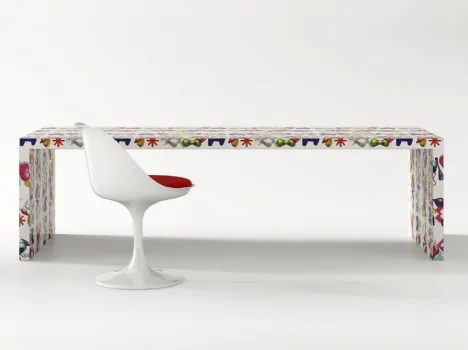 Tavolo Business in legno stratificato laccato design di De Rosso