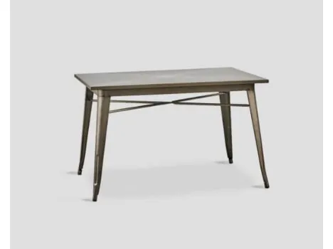 Tavolo DB005317 struttura metallo finitura naturale di Dialma Brown