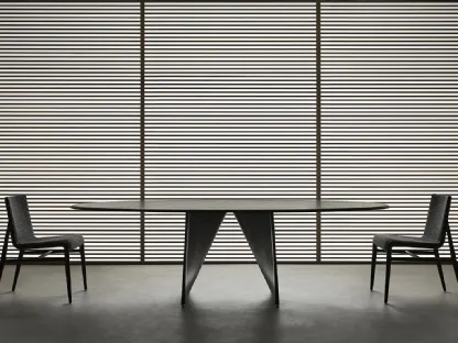Tavolo Lambda Rovere Nero di Rimadesio