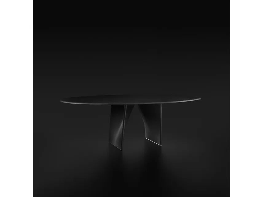 Tavolo Lambda in Rovere Nero di Rimadesio