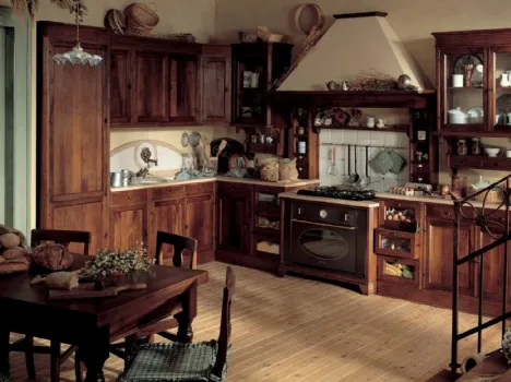 Cucina Classica Doralice angolare in legno di Marchi