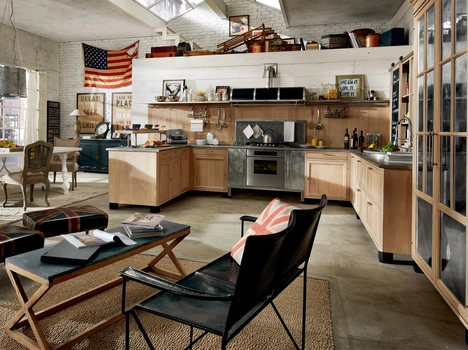 Cucina Classica con penisola Panamera di Marchi