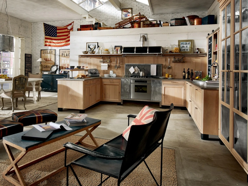 Cucina Classica con penisola Panamera di Marchi