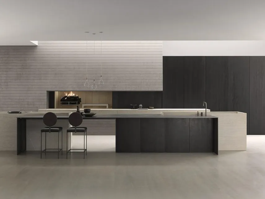 Cucina Design con isola Blade di Modulnova