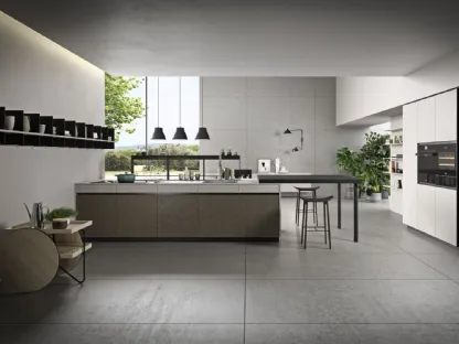 Cucina Moderna lineare DJ 02 in melaminico di Dibiesse