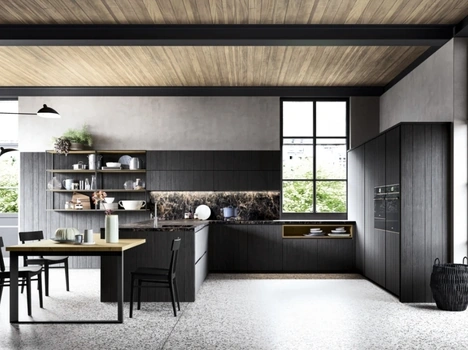 Cucina Moderna con penisola M05 Maestrale di Scandola