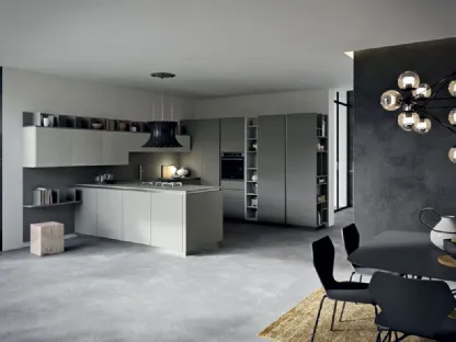 Cucina Moderna angolare Play Lab 01 in laminato di Dibiesse