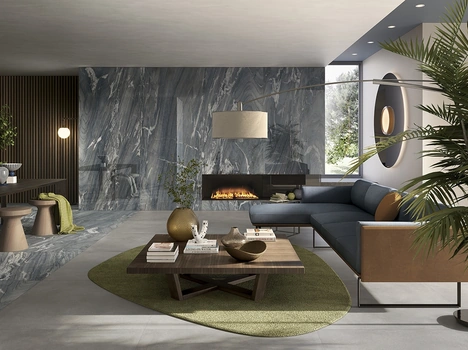Piastrelle effetto marmo Noblesse Blu River di Lea Ceramiche