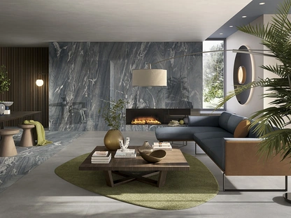 Piastrelle effetto marmo Noblesse Blu River di Lea Ceramiche