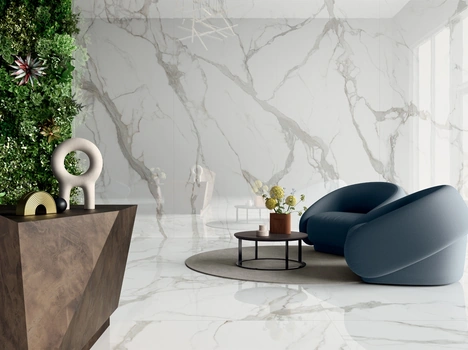 Piastrelle effetto marmo Noblesse Calacatta Prestige di Lea Ceramiche