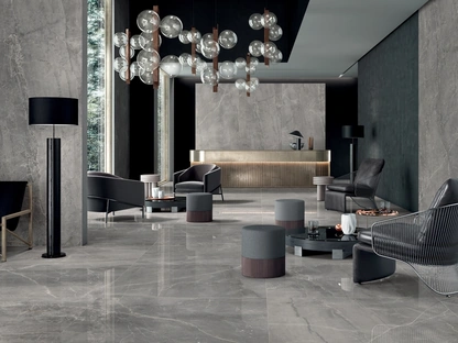 Piastrelle effetto marmo Noblesse Gray Marble di Lea Ceramiche