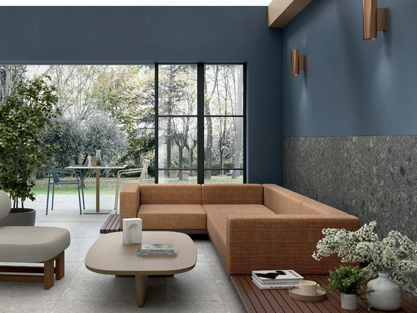 Piastrelle effetto pietra Side Stone Cluster Light di Lea Ceramiche