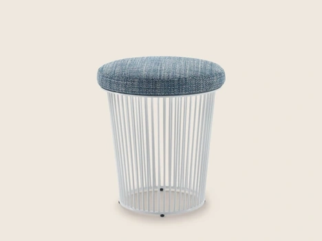 Pouf Berry Outdoor in tessuto e metallo di Flexform