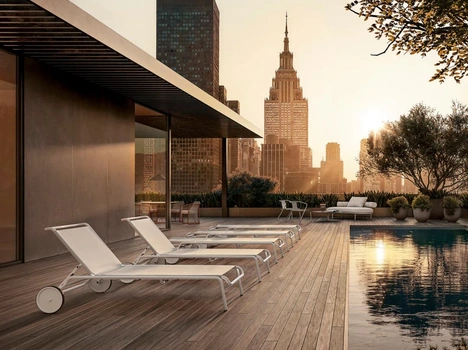 Day Bed Calipso in fibra sintetica di Flexform