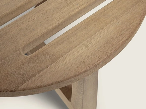 Tavolino in massello di Iroko Jiff Outdoor di Flexform