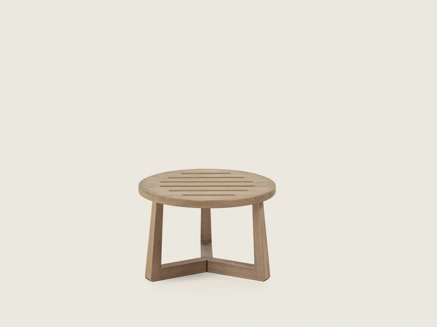 Tavolino in massello di Iroko Jiff Outdoor di Flexform