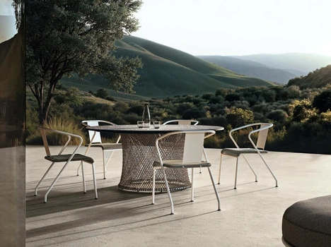 Tavolo in pietra Oasis di Flexform