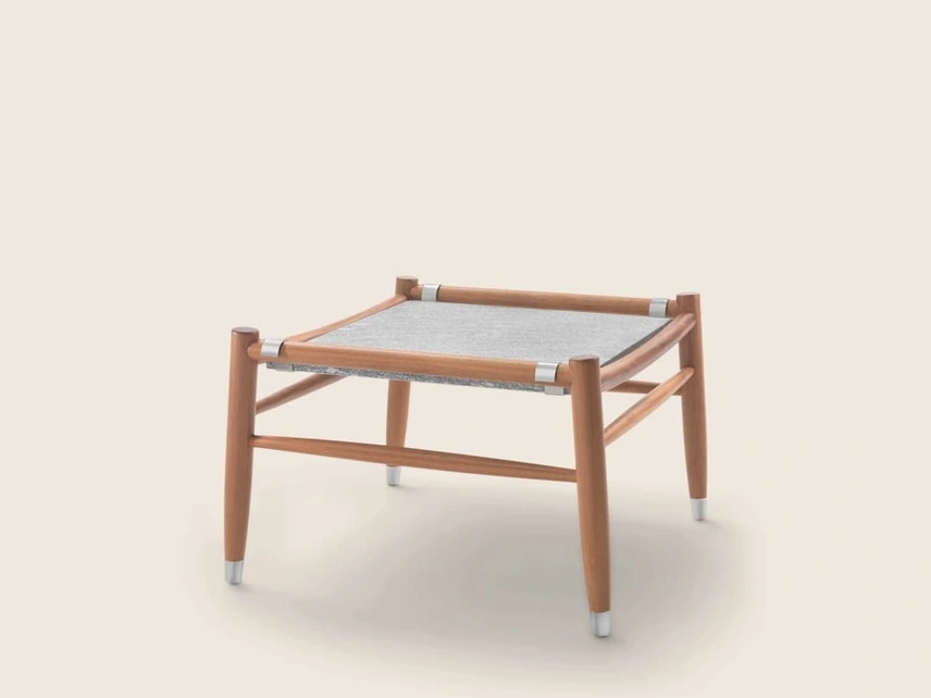 Tavolino in pietra e legno Tessa Outdoor di Flexform