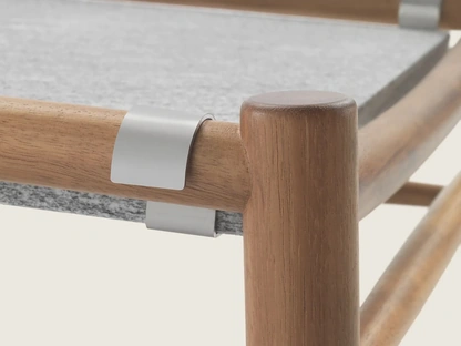 Tavolino in pietra e legno Tessa Outdoor di Flexform