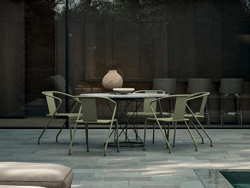 Tavolo in pietra Torcello Outdoor di Flexform