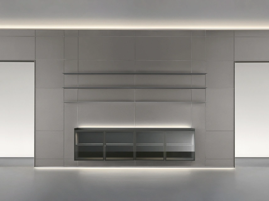 Parete divisoria Modulor Peltro di Rimadesio